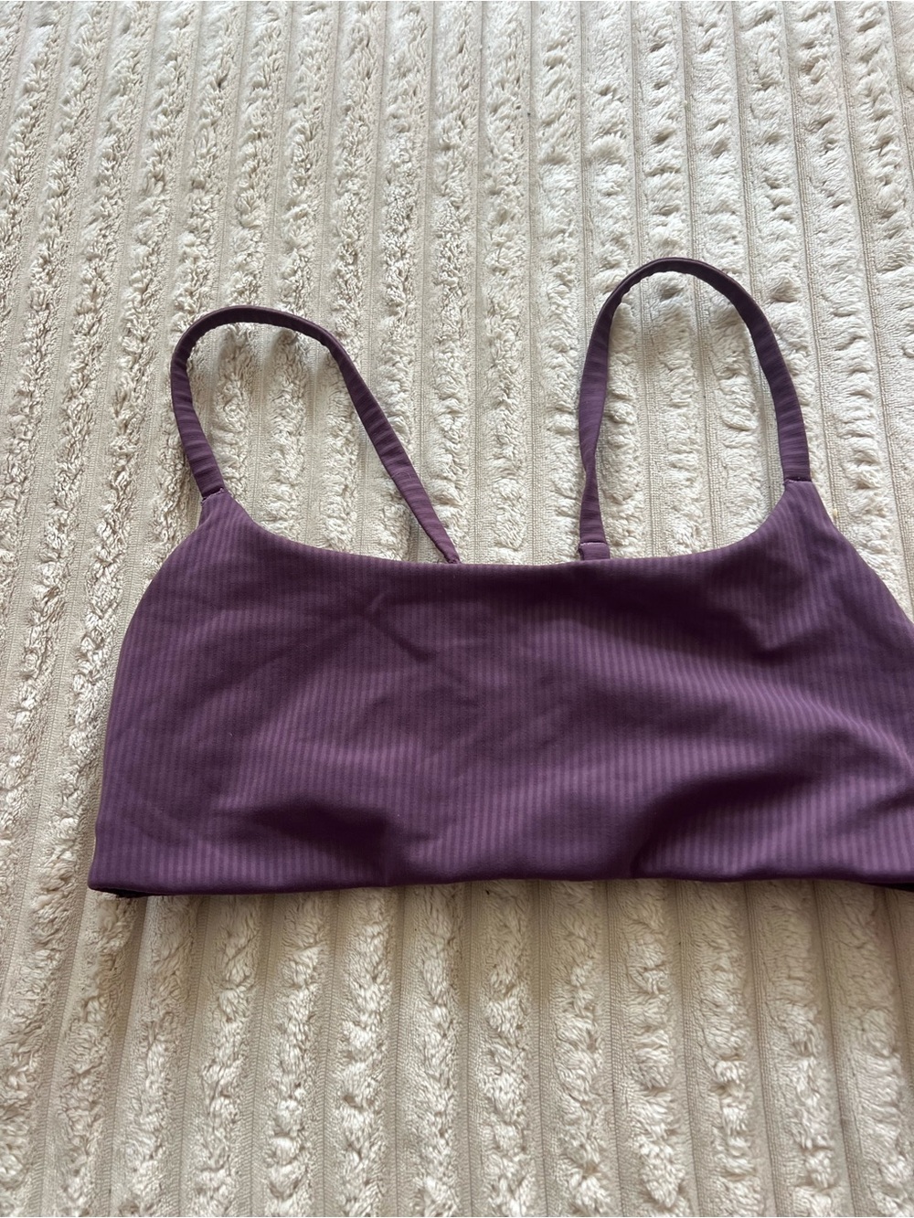 lululemon athletica Ribbed Bra - Deep Plum